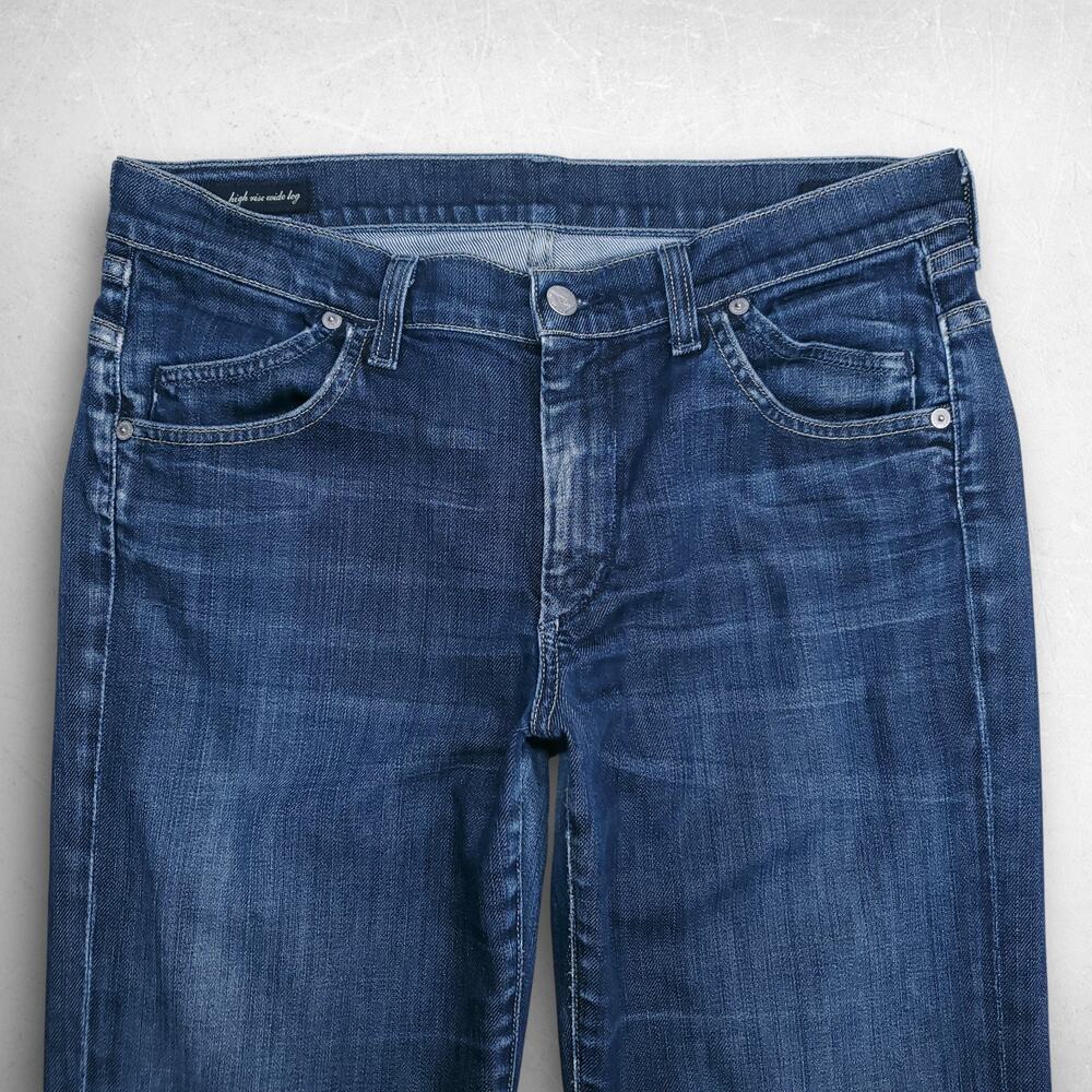 Citizens of Humanity Hutton Jeans High Rise Wide Leg Women 31 Medium Blue - Picture 12 of 16